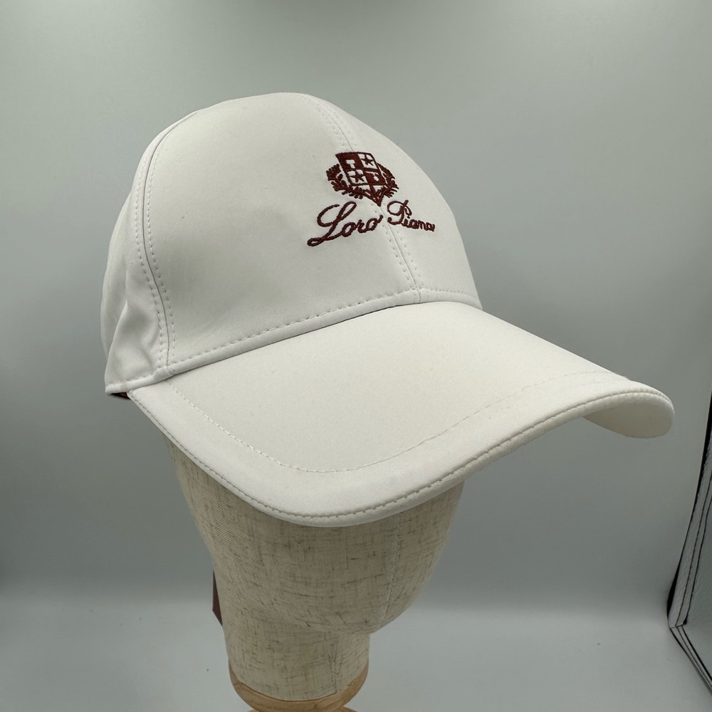 Loro Piana Storm System Baseball Cap white Made in Italy